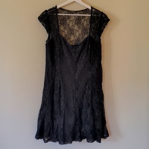 Sexy Black Lace Dress Size XL